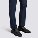 Men’s black polished dress penny loafer