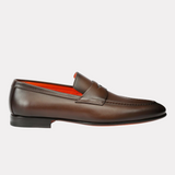 Men’s burgundy shiny leather Andrea tassel loafer