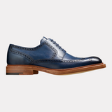 Bailey - Navy Hand Painted | Custom Leather Shoes for Men