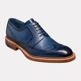 Bailey - Navy Hand Painted | Custom Leather Shoes for Men