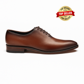 Tan Wholecut Oxford Shoes
