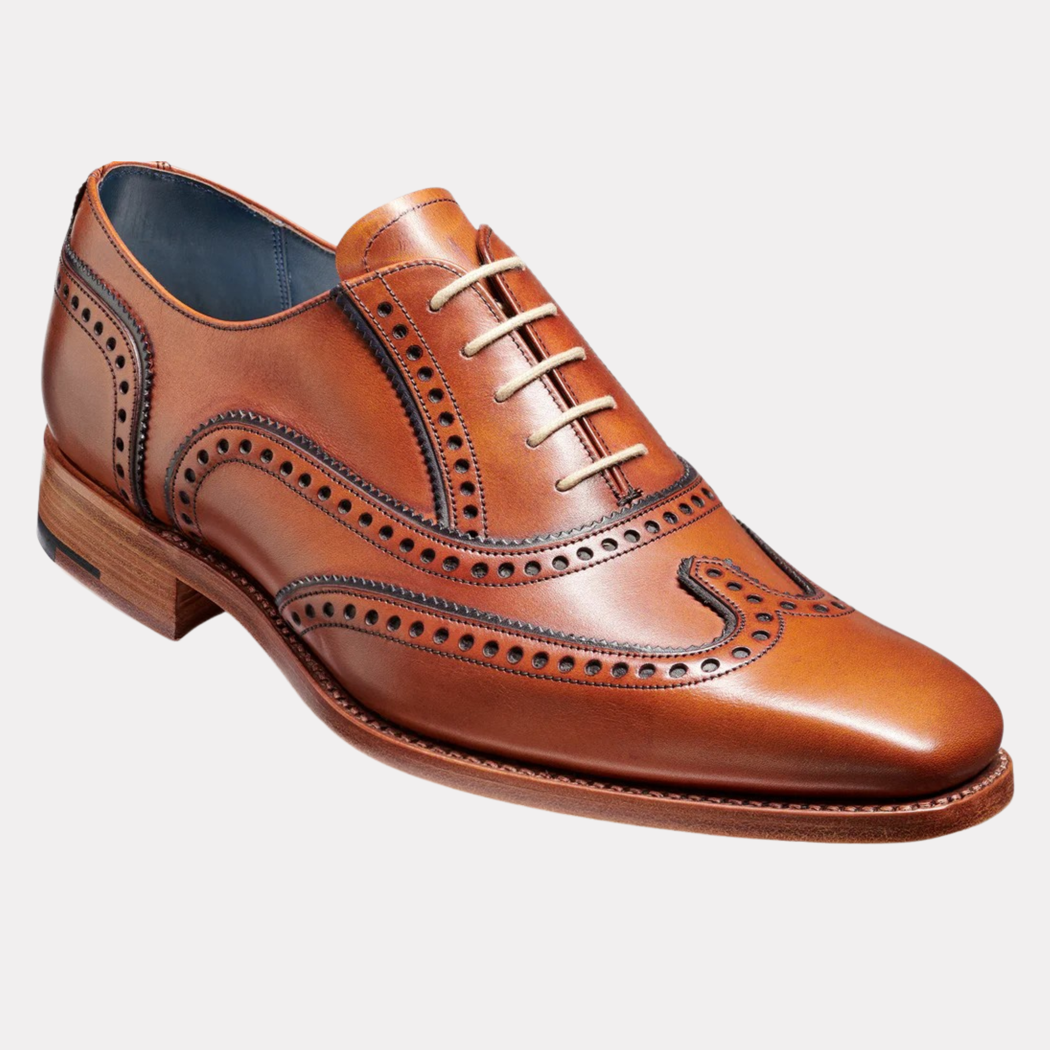 Antique Rosewood Navy Calf Spencer oxford