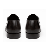 Handmade Brown Single Monk Strap Shoes