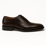 Handmade Dark Brown Brogue Oxford Shoes