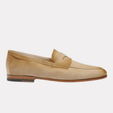 Men's beige suede Carlo penny loafer