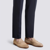 Men's beige suede Carlo penny loafer