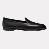 Handmade black leather men’s loafer