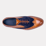Handmade Abingdon Cedar Calf Navy Suede