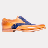 Handmade Abingdon Cedar Calf Navy Suede