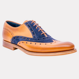 Handmade Abingdon Cedar Calf Navy Suede