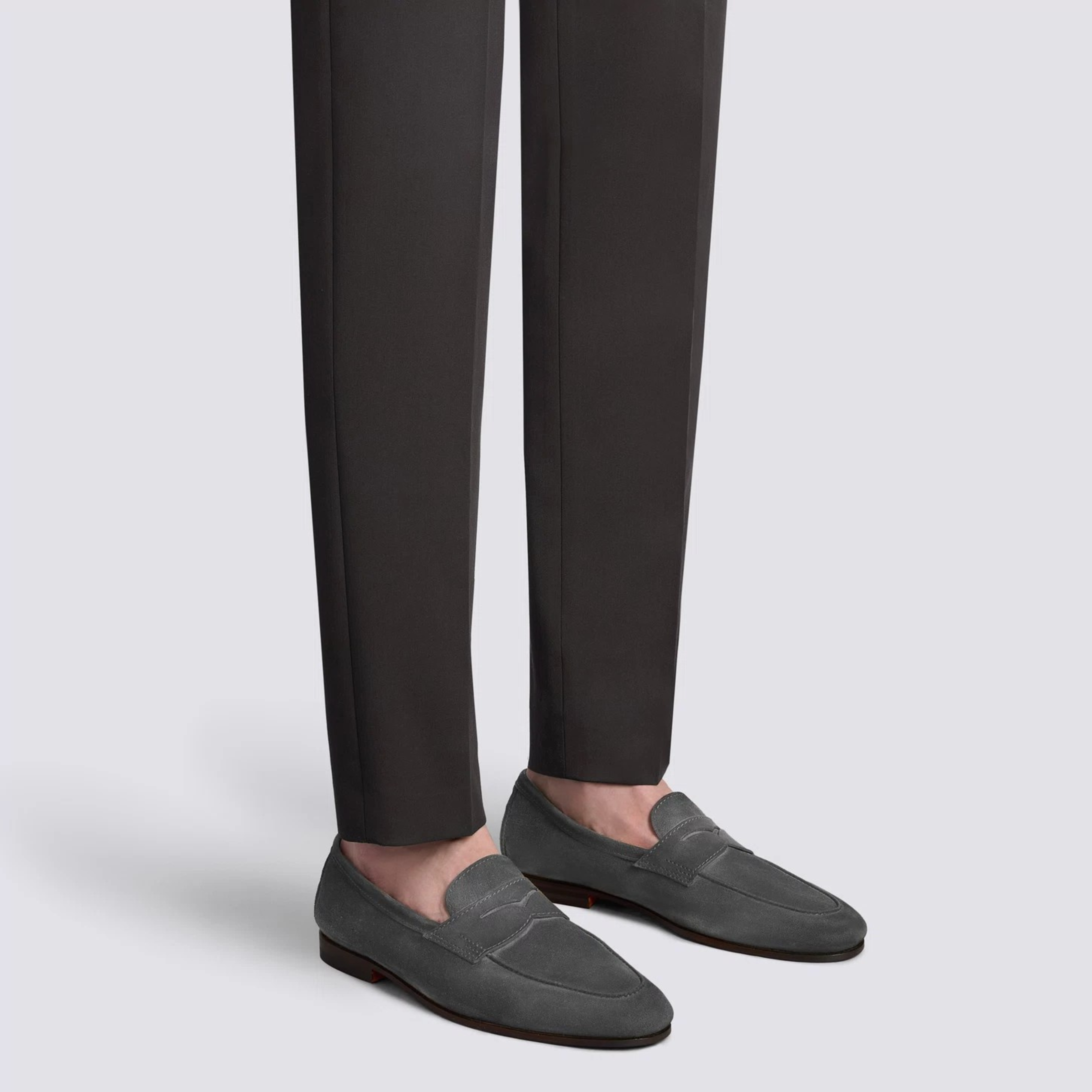 Men's grey suede Carlo loafer