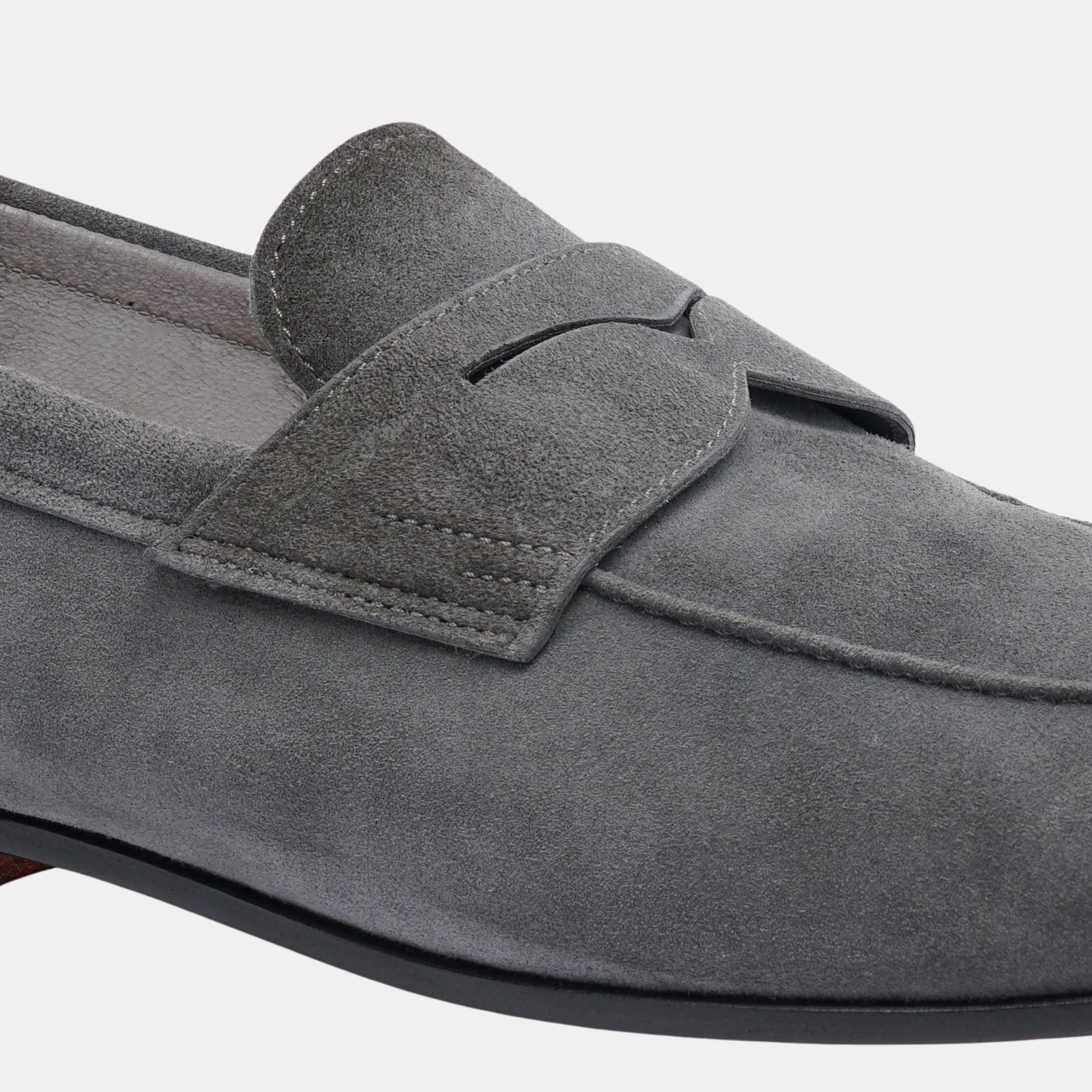 Men's grey suede Carlo loafer