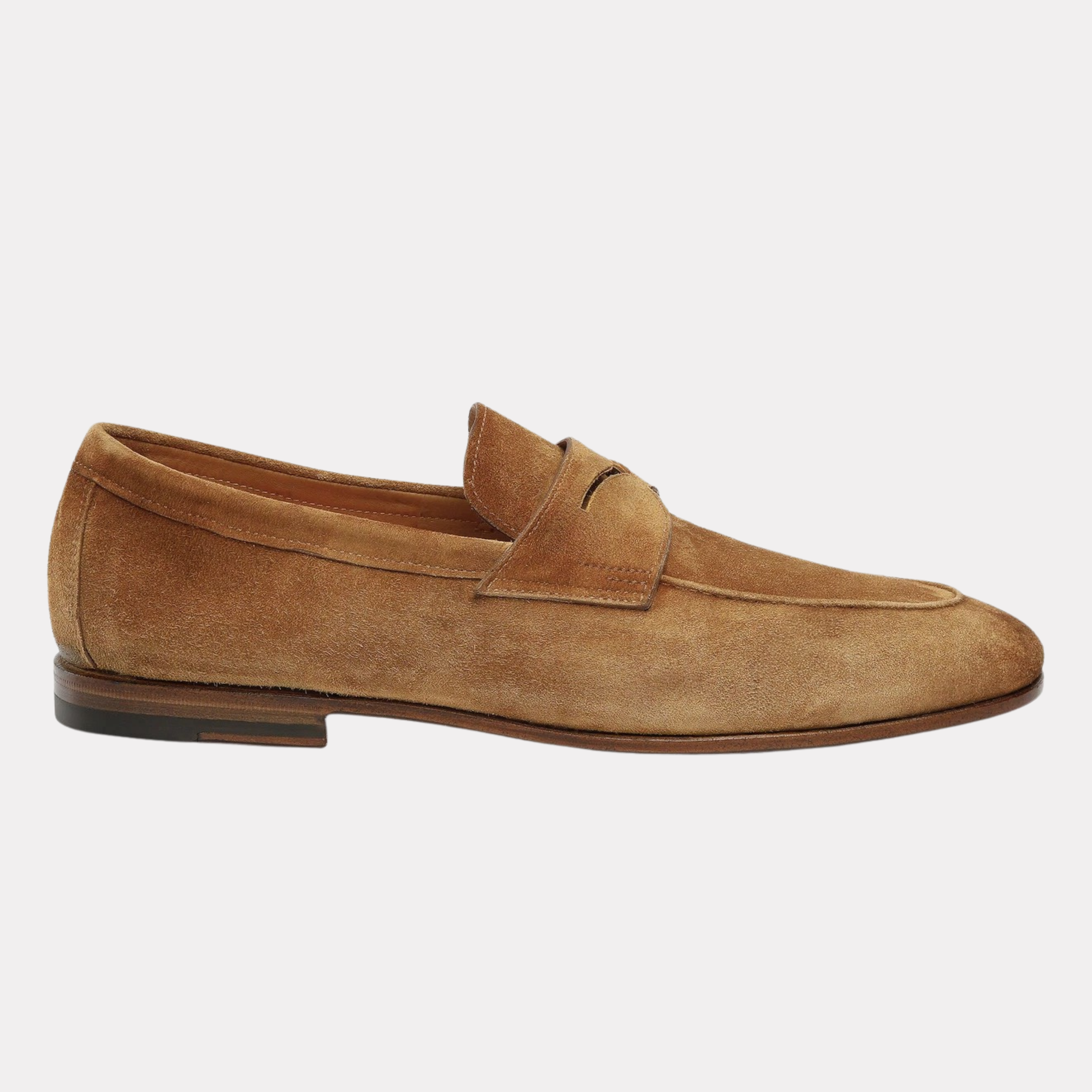 Men's light brown suede Carlo penny loafer
