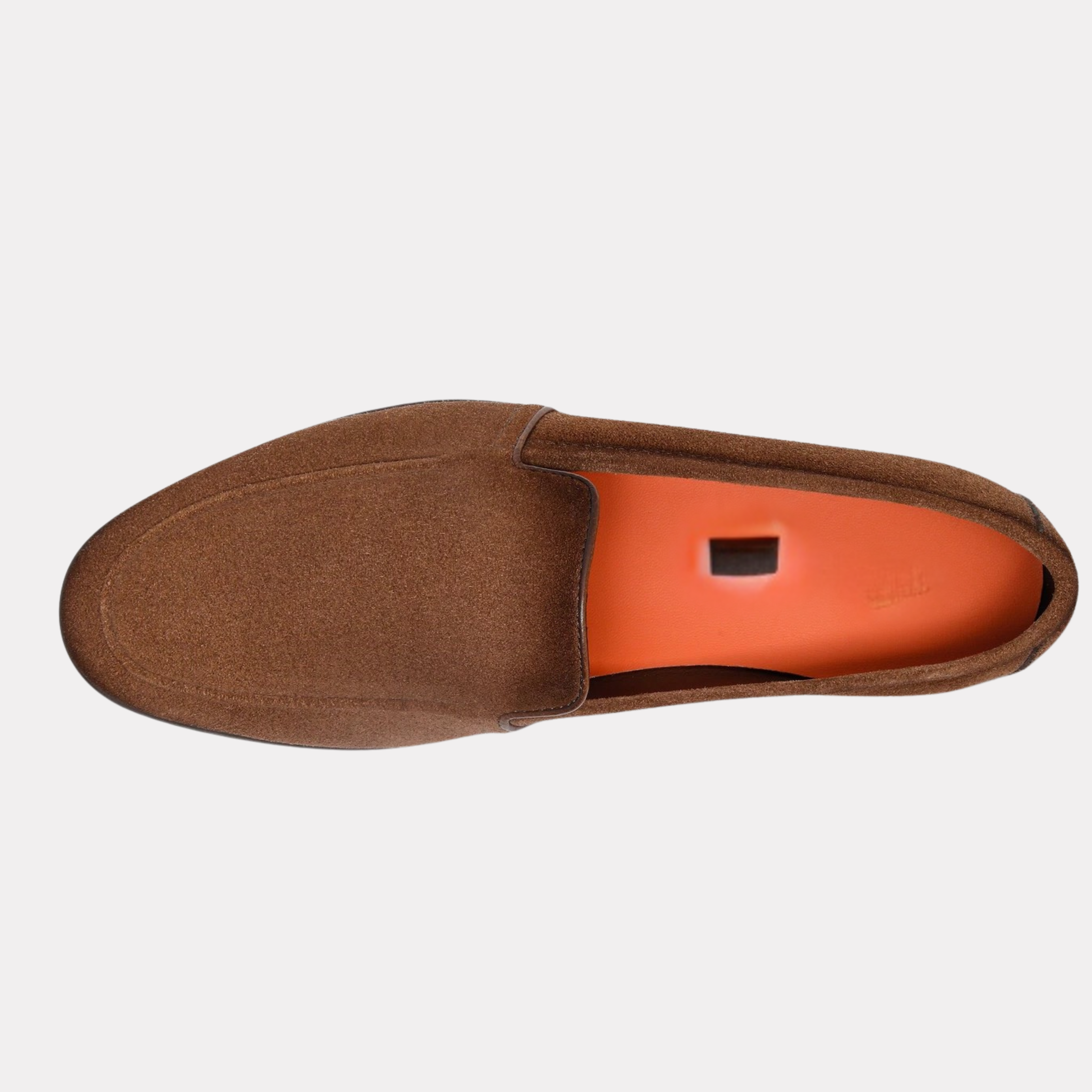 Men's light brown suede loafer