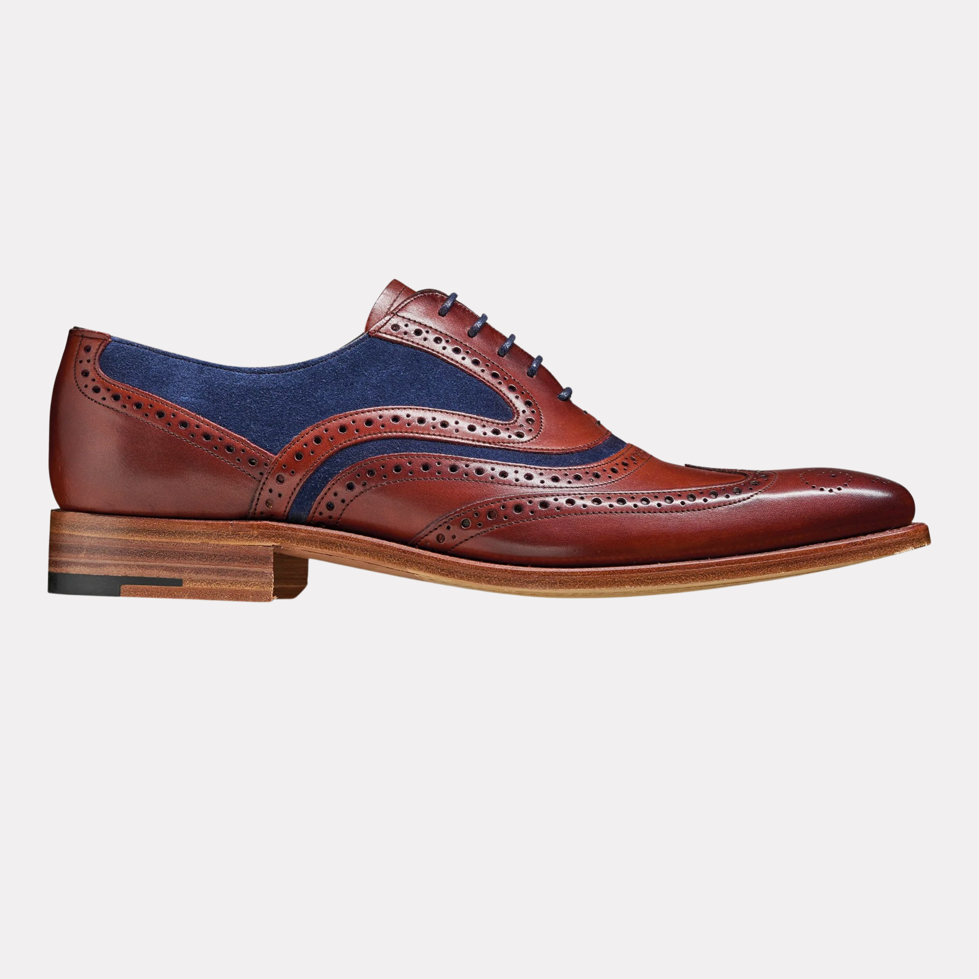Mcclean - Rosewood Calf  Navy Suede