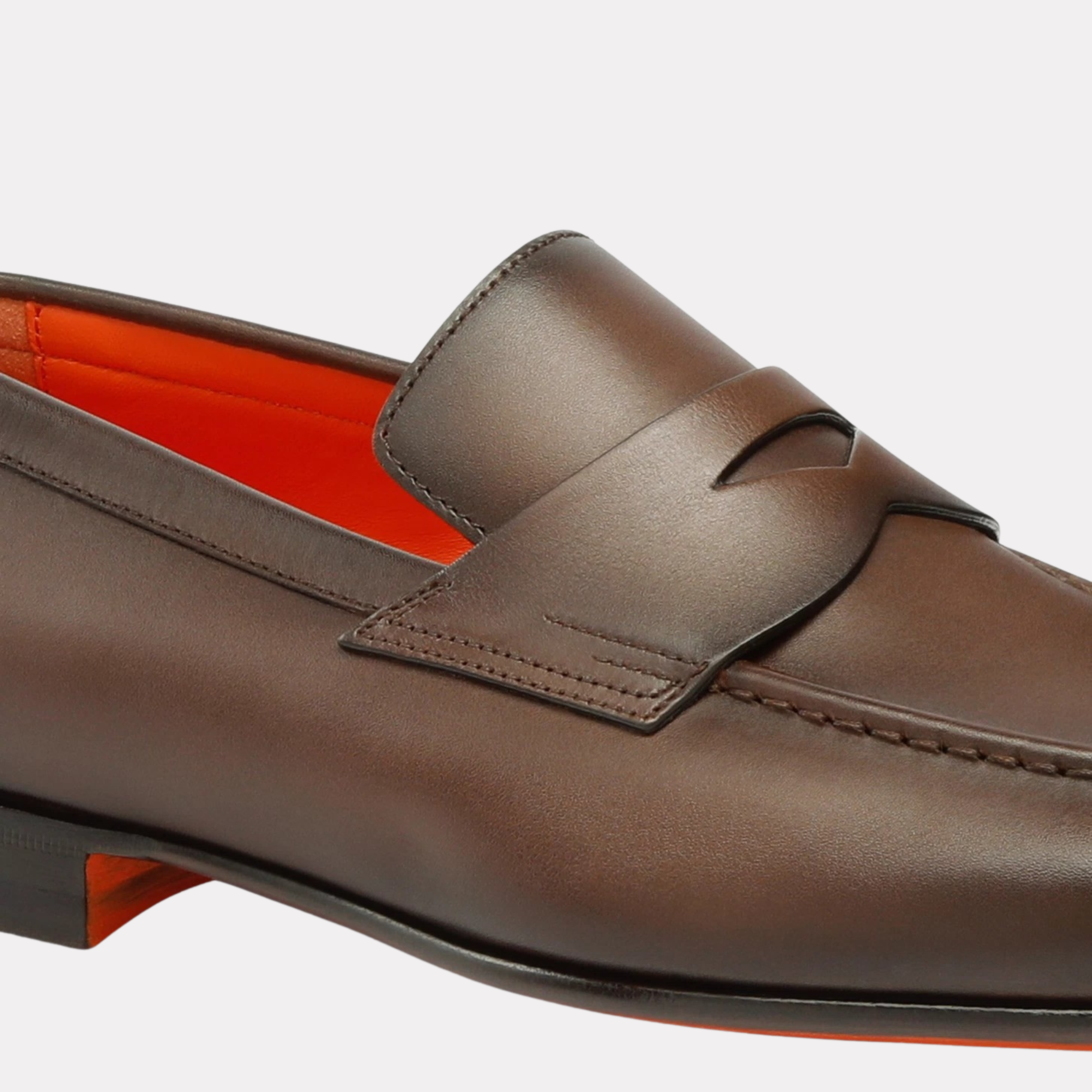 Men’s burgundy shiny leather Andrea tassel loafer