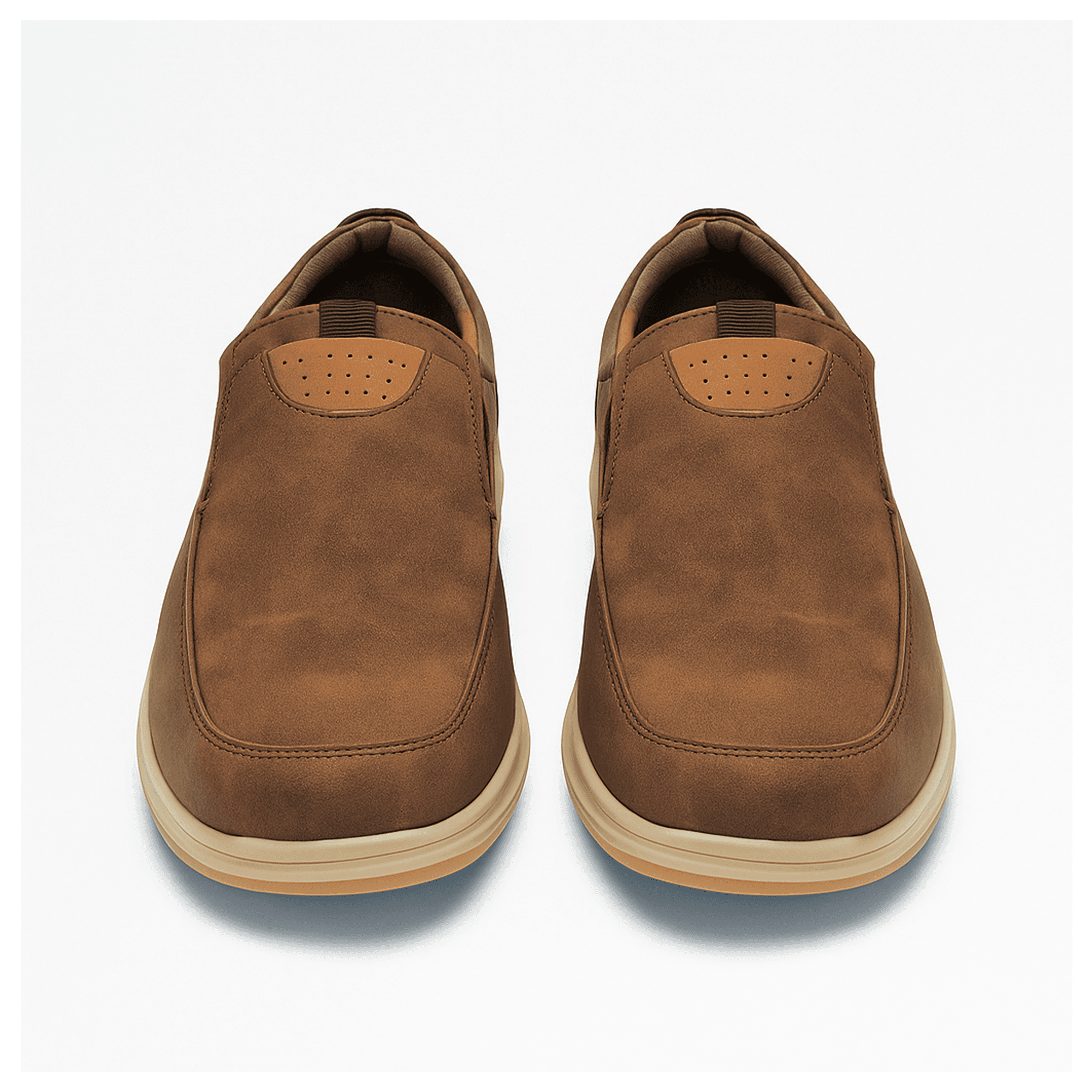Premium Slip-On Leather Shoes | Stylish Brown Casual 