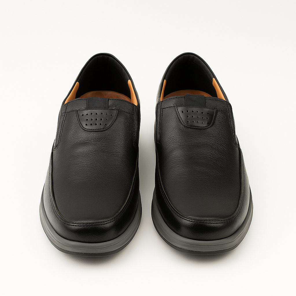 Men’s Medicated Comfort Leather Slip-On Shoes