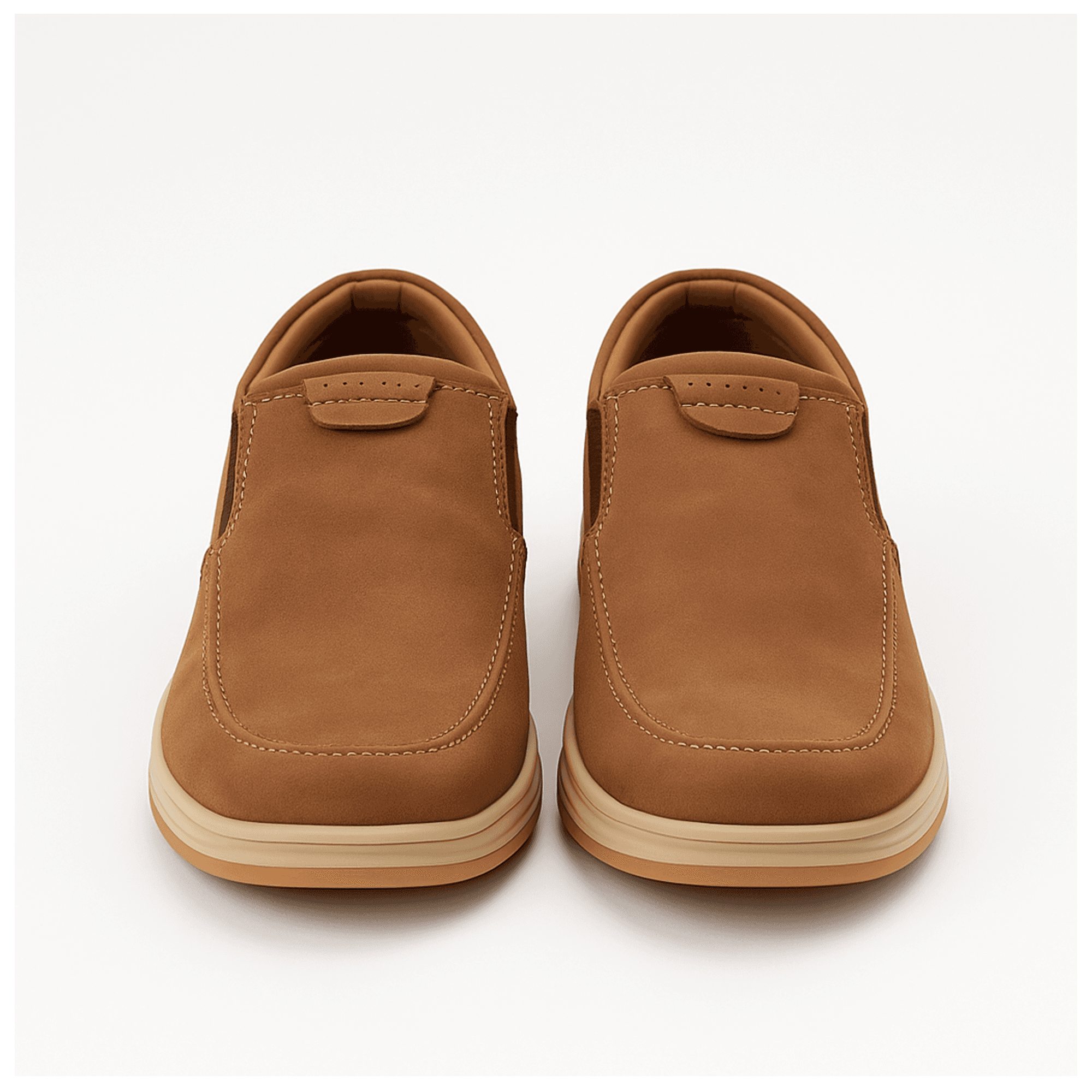 Comfortable Slip-On Leather Shoes | Casual Brown 