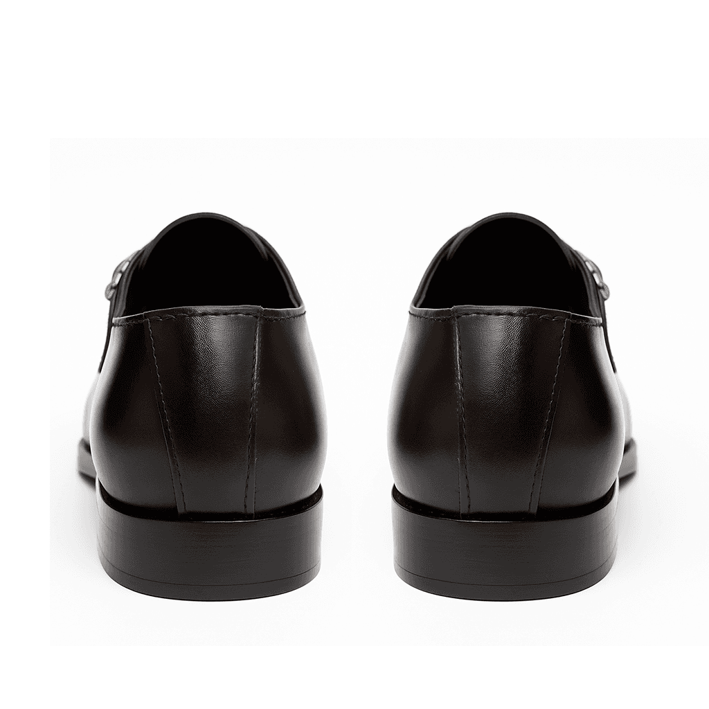 Handmade Brown Double Monk Strap Shoes | Croc-Embossed Leather