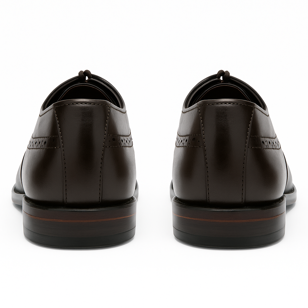 Handmade Dark Brown Brogue Oxford Shoes