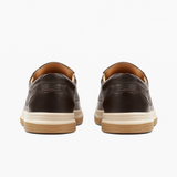 Men’s Brown Leather Medicated Comfort Slip-On Shoes