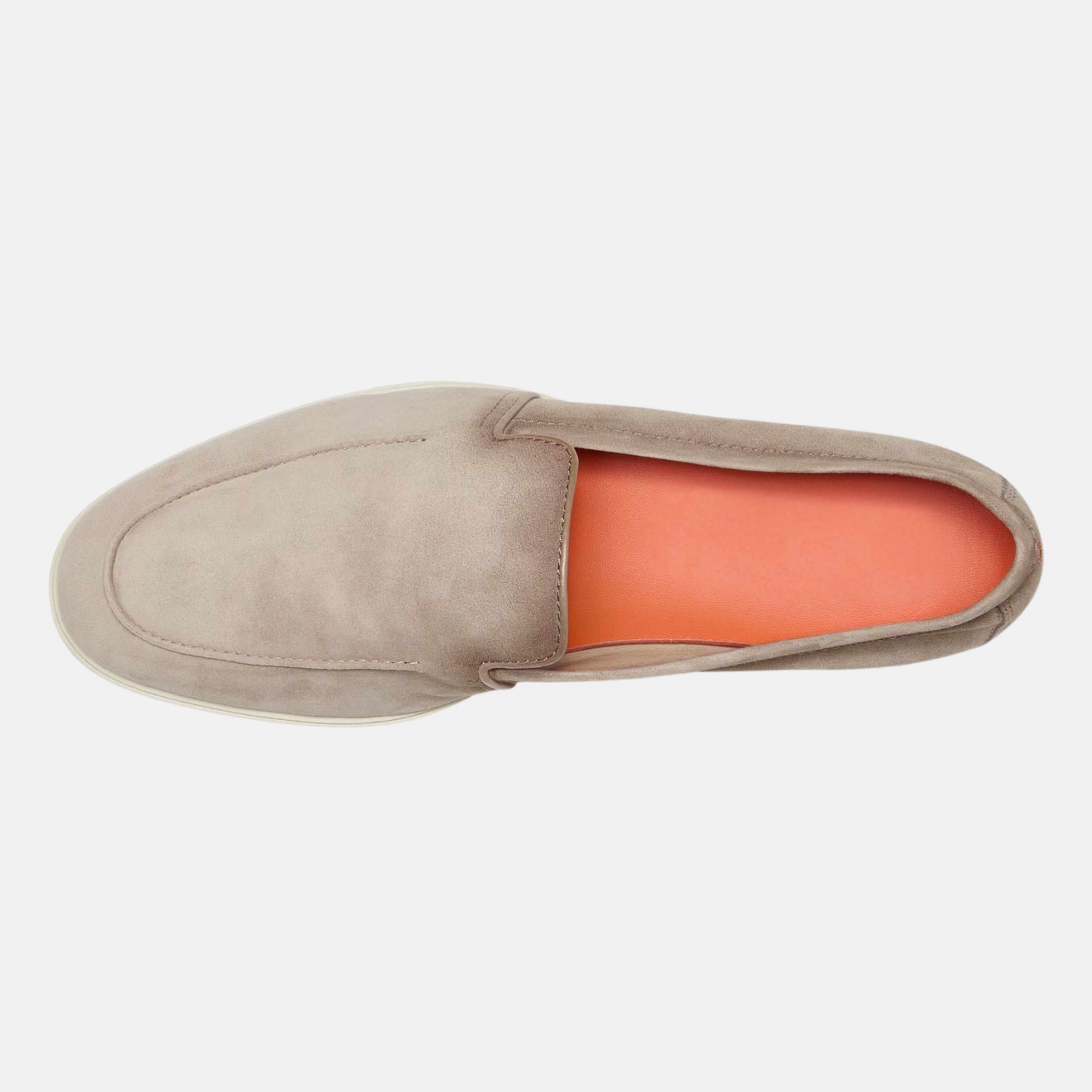 Men's beige suede loafer