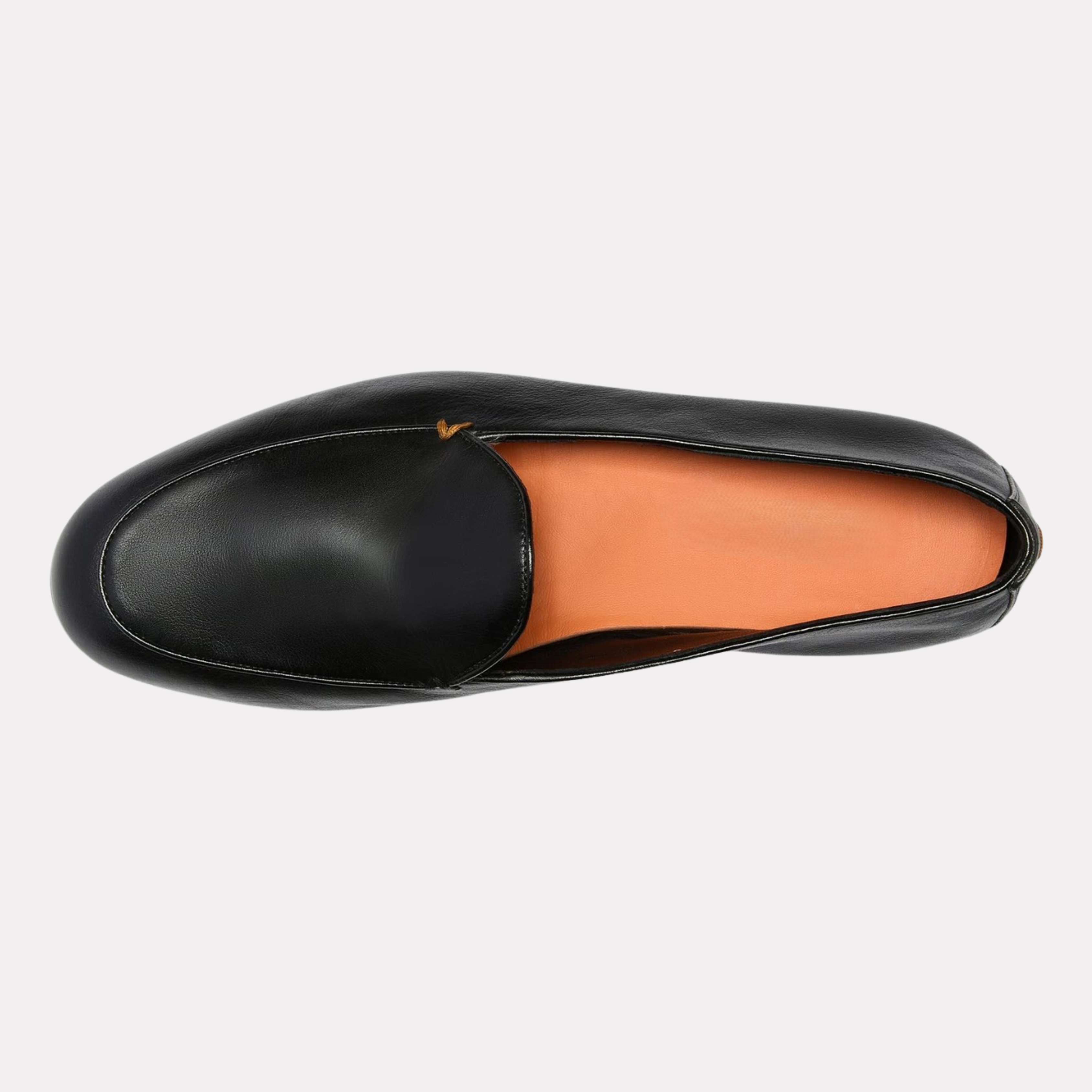 Men's black leather loafer