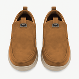 Premium Tan Suede Slip-On Shoes | Stylish Casual Leather 