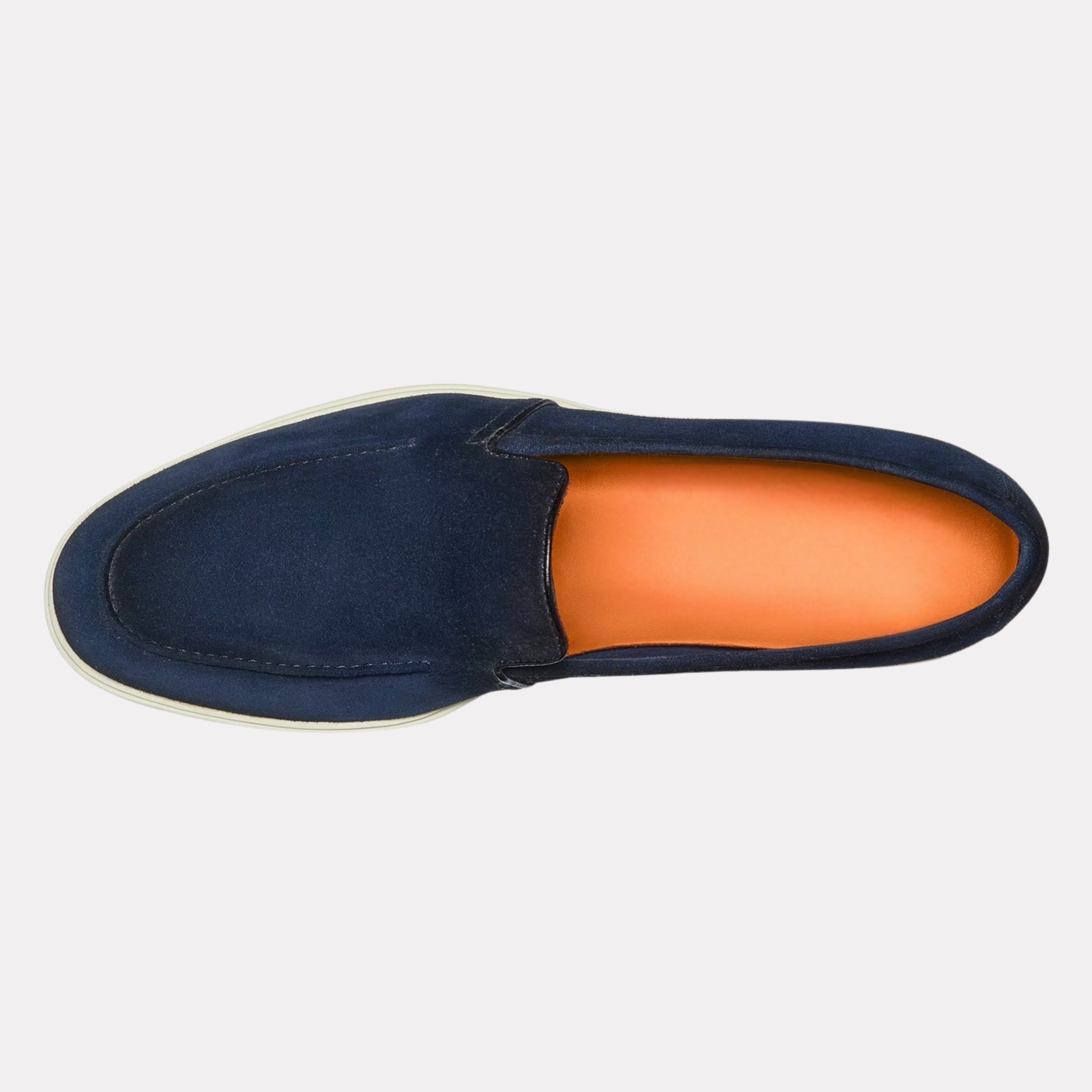 Men's blue suede loafer