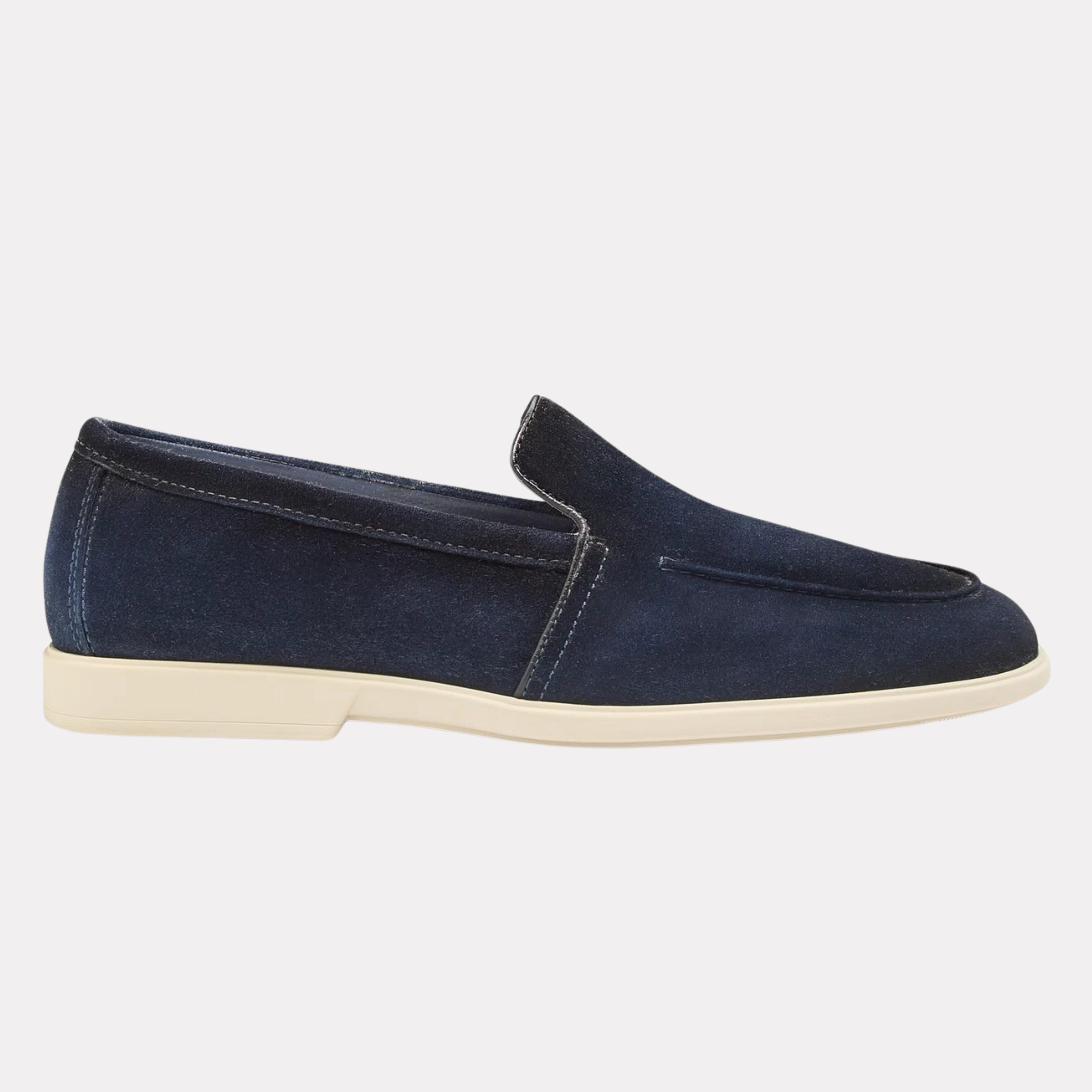 Men's blue suede loafer