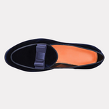 Men's blue velvet Andrea loafer