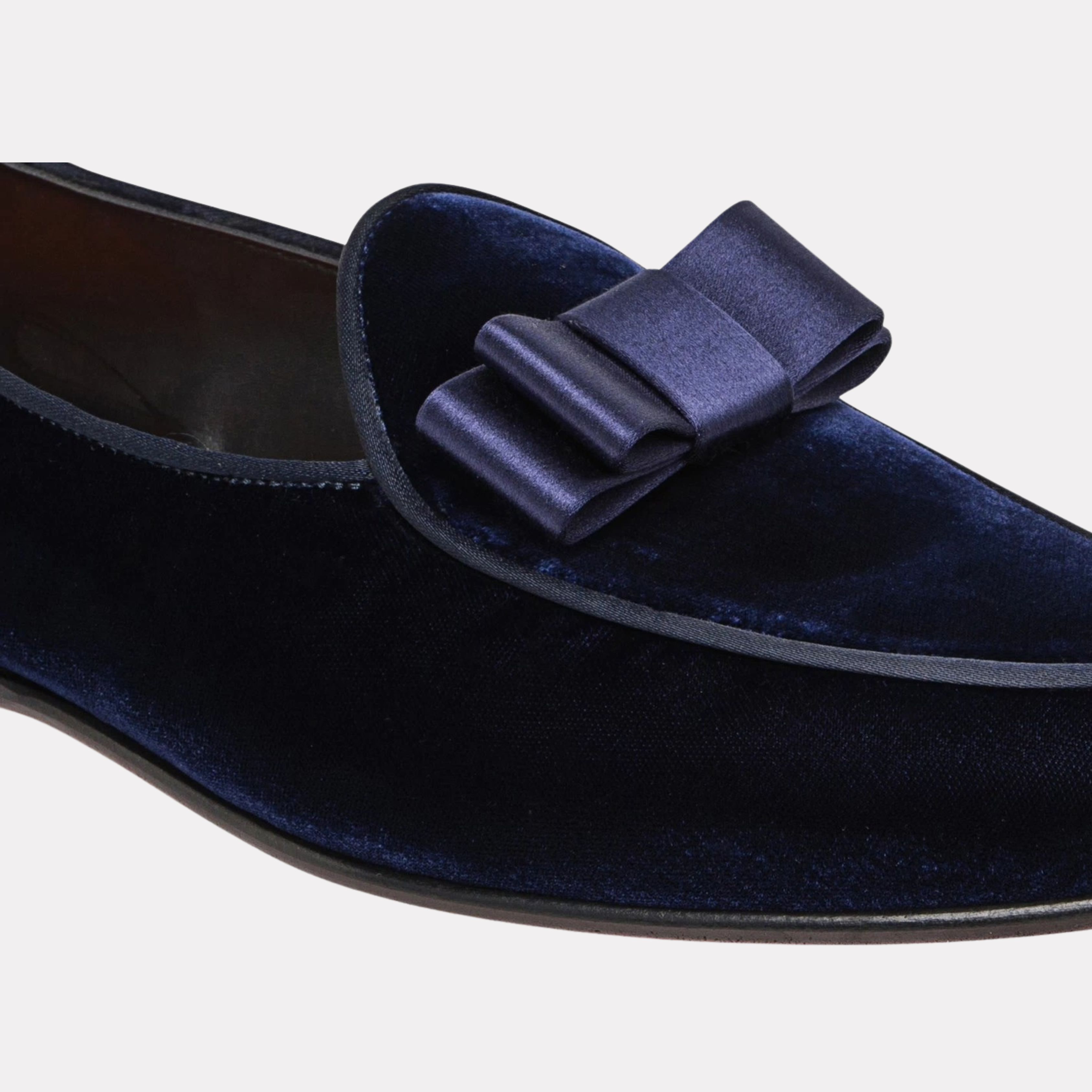 Men's blue velvet Andrea loafer