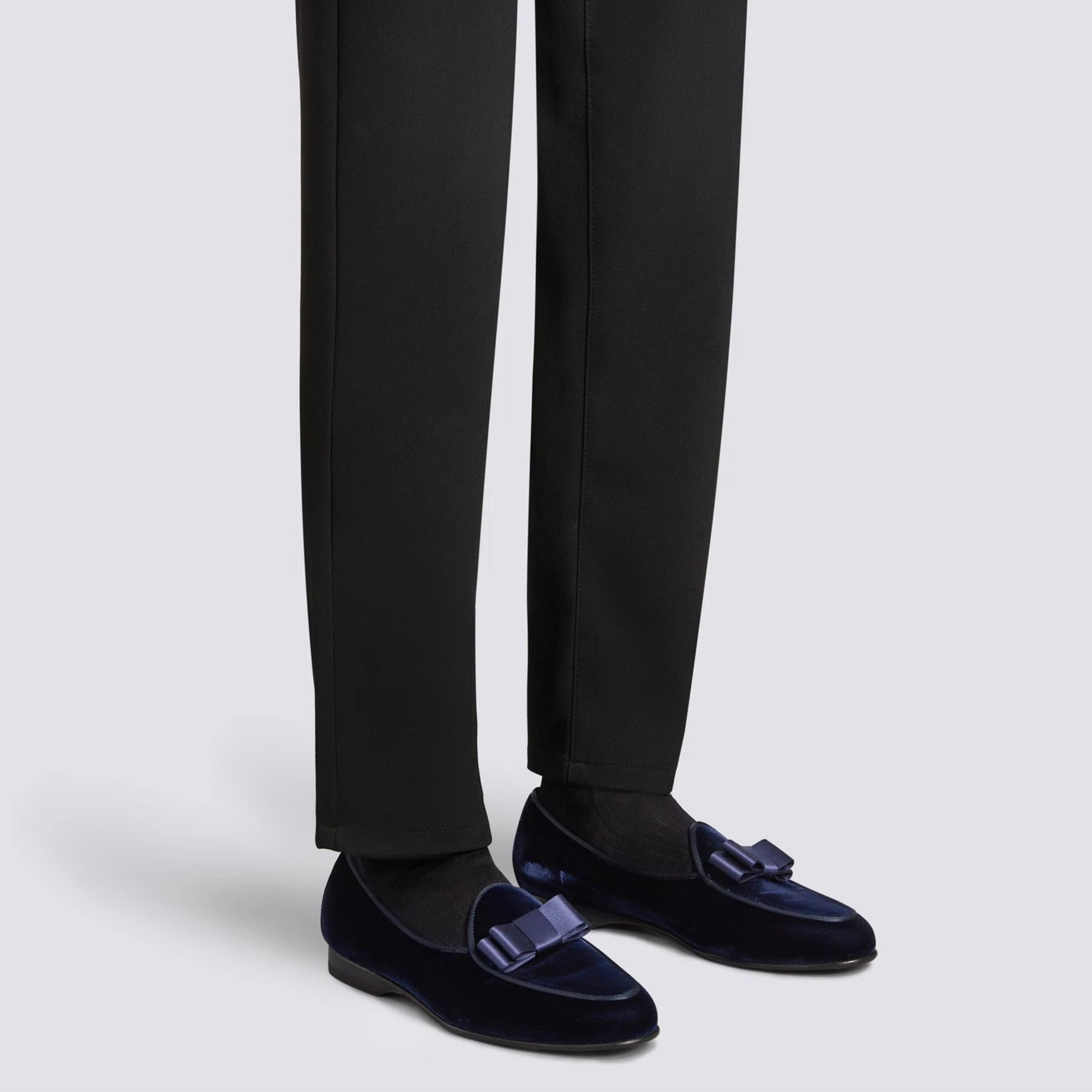 Men's blue velvet Andrea loafer