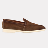 Men's brown suede loafer
