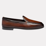 Men's dark brown leather loafer