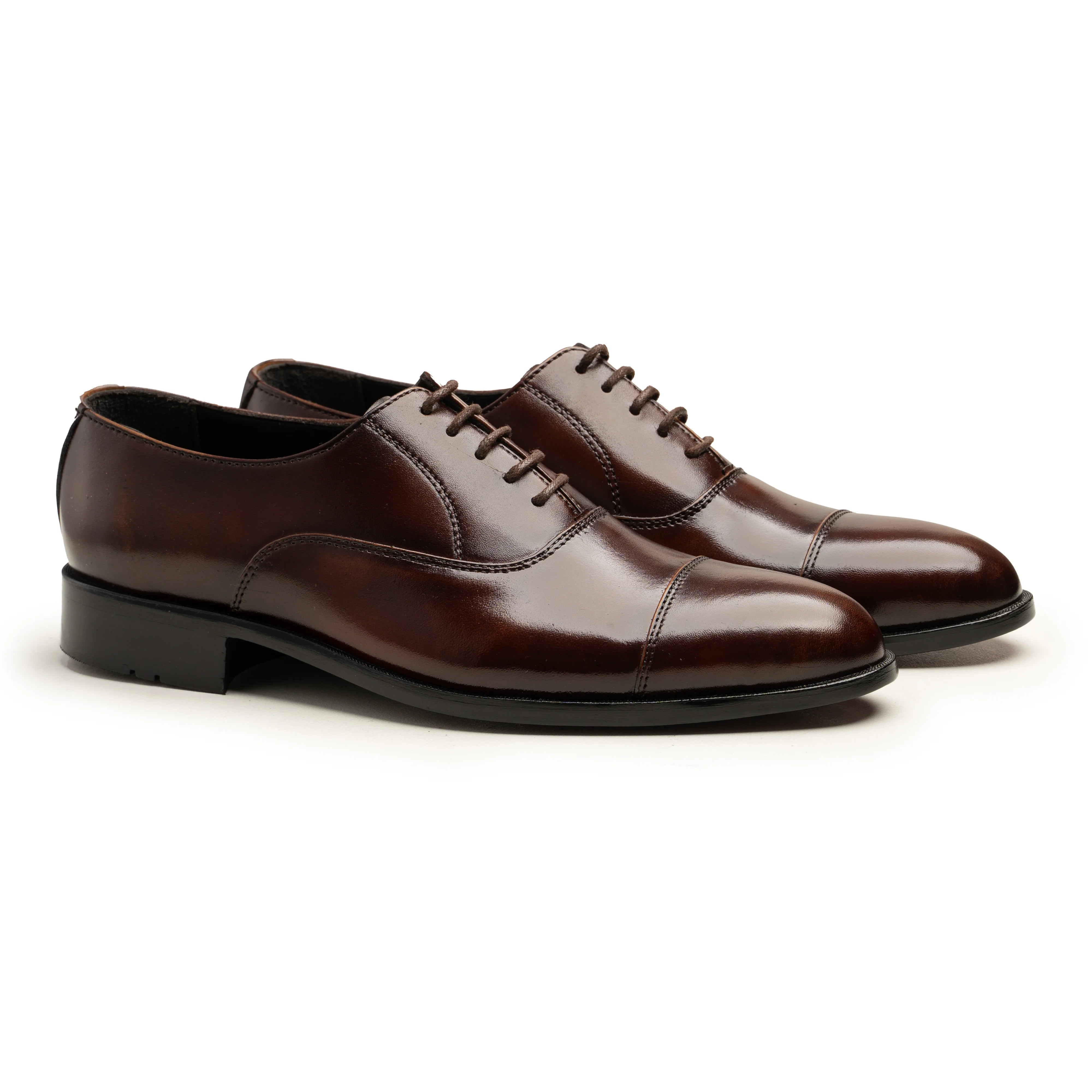 Brown Leather Oxford Shoes