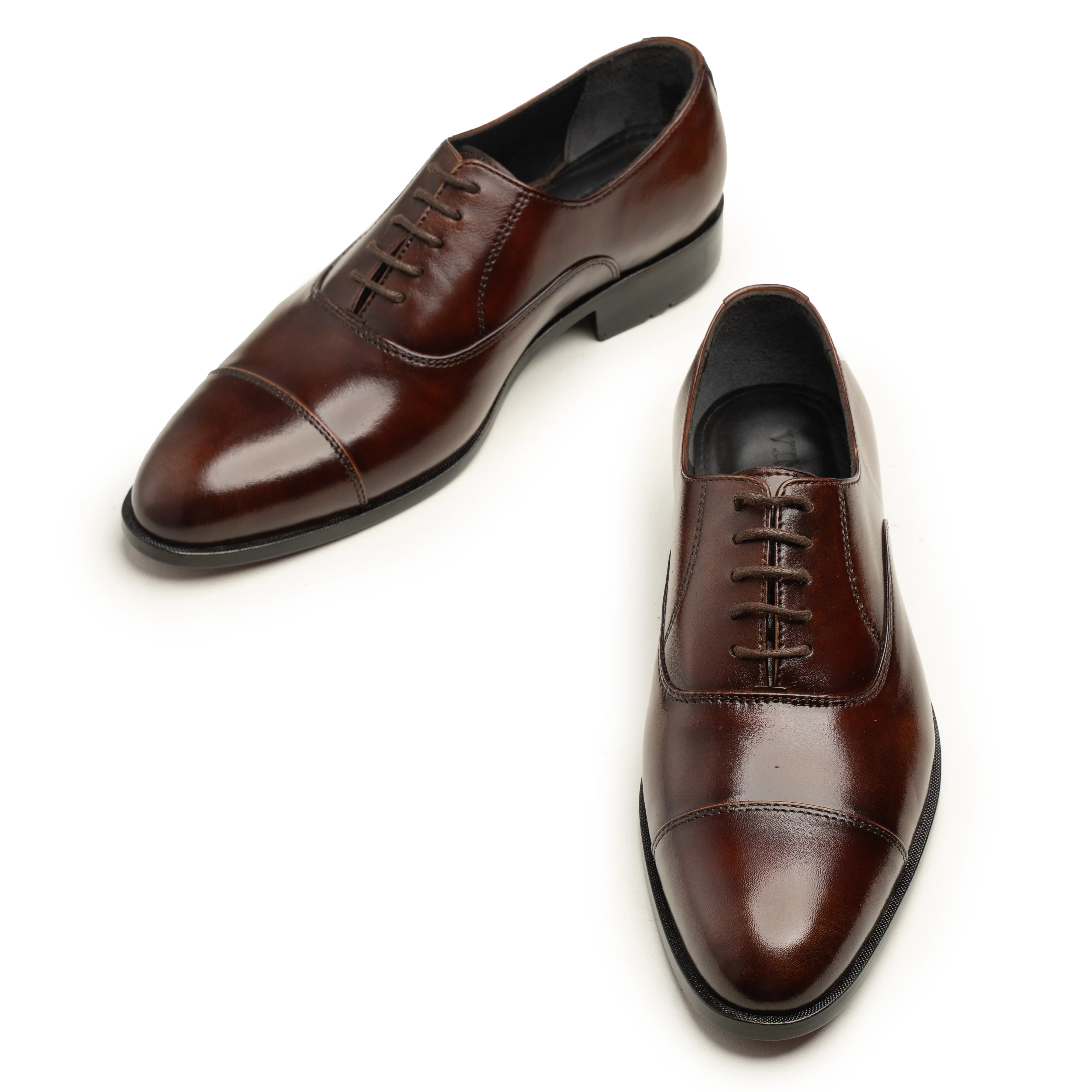 Brown Leather Oxford Shoes